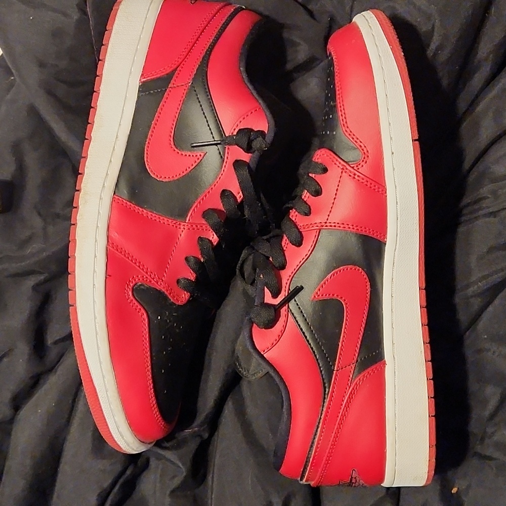 Size 12 Red and Black Lowes